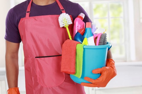 Final presentation cleaning for a renovated commercial space in Horeditch