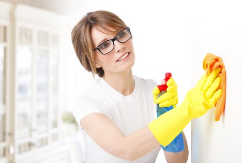 Clean residential windows and frames on a flat in Horeditch