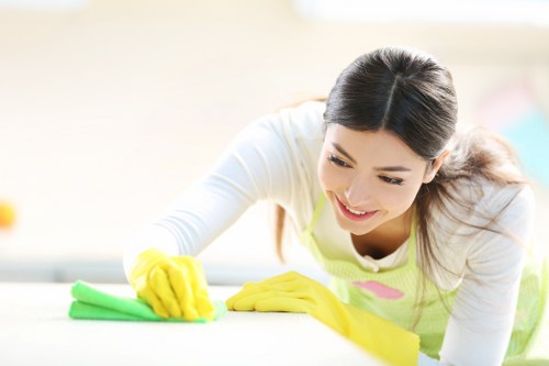 Deep cleaning equipment used on a hard floor in Horeditch