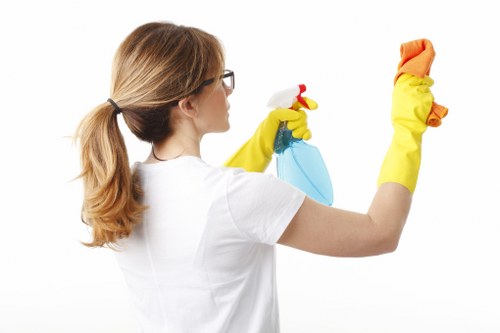Cleaners Horeditch team sorting recyclable cleaning waste