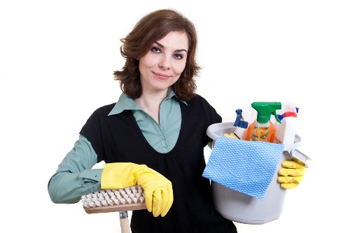 Kitchen deep cleaning as part of a Horeditch move out service